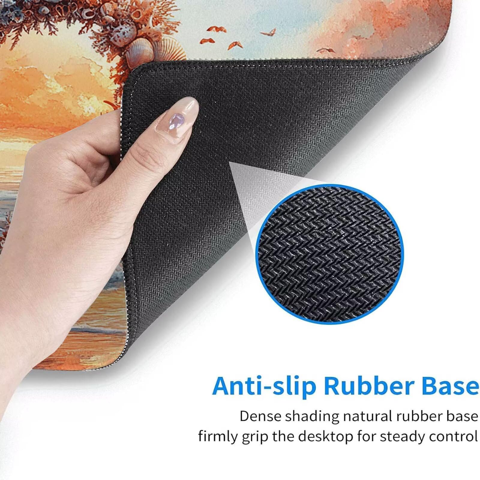 Tappetino Mouse Gaming, 1200x600mm Tappetino Mouse XXL spiaggia 0c0-244 | Mouse Pad Grande, Ottimizzato per i Sensori da Gioco, Migliora Precisione e Velocità, per Mac e PC, Amore