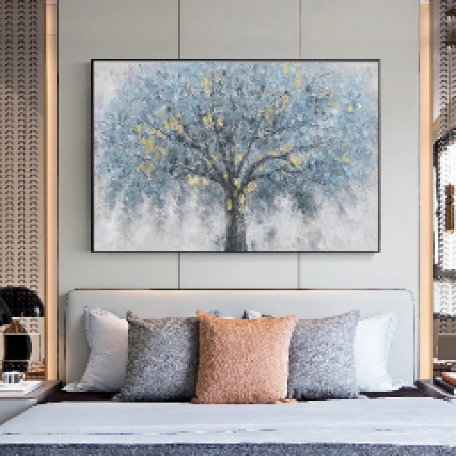 Peintures à l'huile d'arbre abstrait dsdsgog 50x70 cm - 8