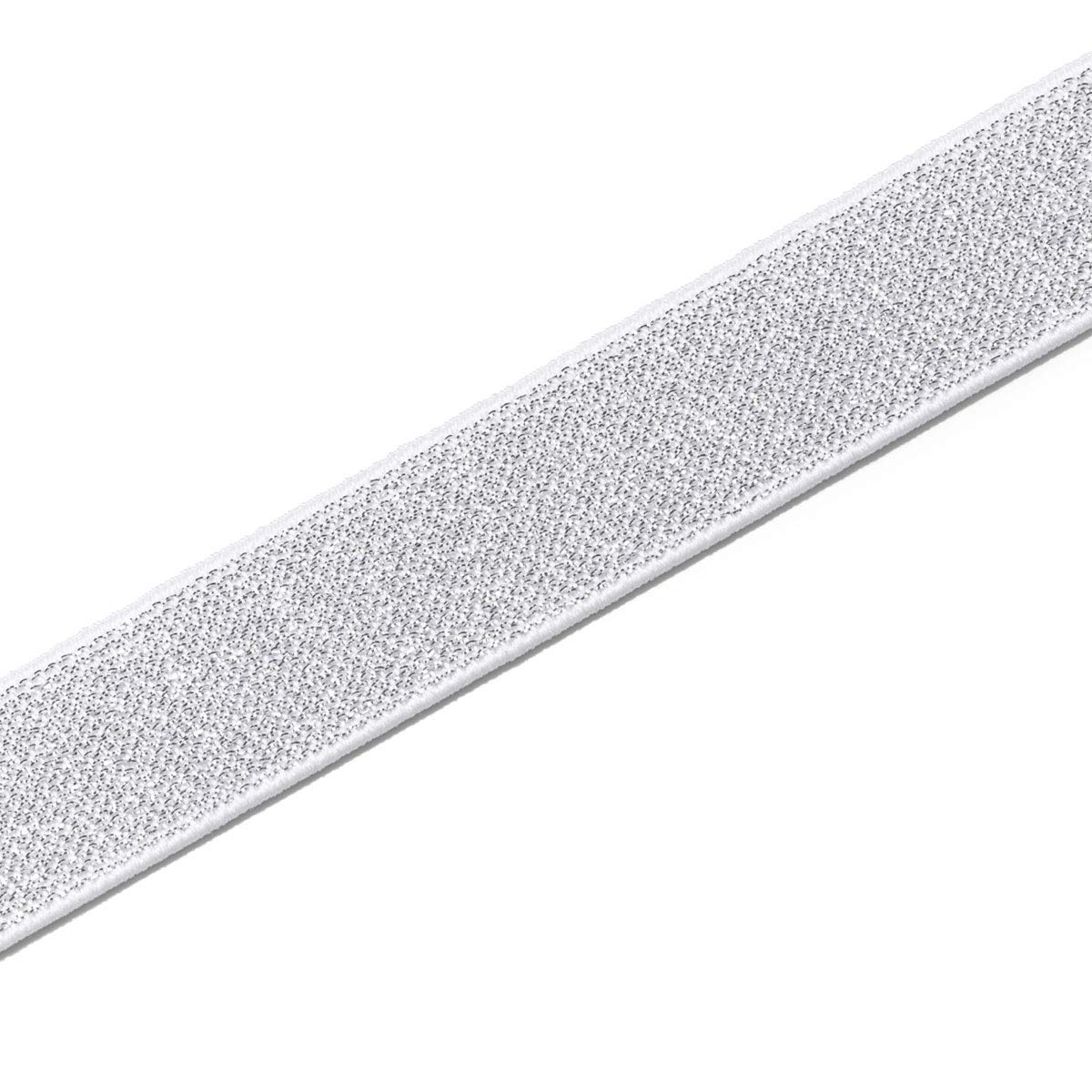Prym Color Elastic 25 mm White/Silver Coloured, One Size