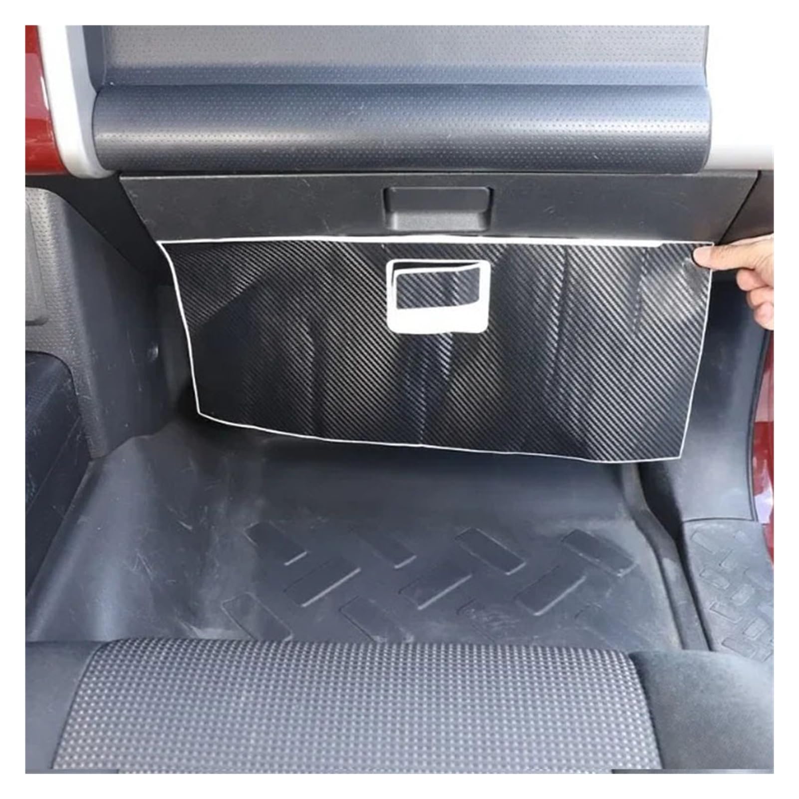 Generico Compatibile con Toyota FJ Cruiser 2007-2021 vano portaoggetti for Auto in Fibra di Carbonio Adesivo Protezione Adesivo in Vinile Accessori Auto