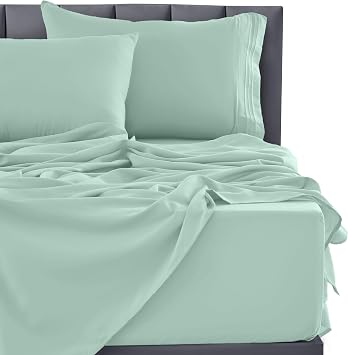 LDC LUX DECOR COLLECTION Bed Sheets - 4 Pc Twin XL Sheets - Brushed Microfiber Sheets -Upto 16 Inches Deep Pocket Bedding Sheets & Pillowcases|Lightweight Sheets