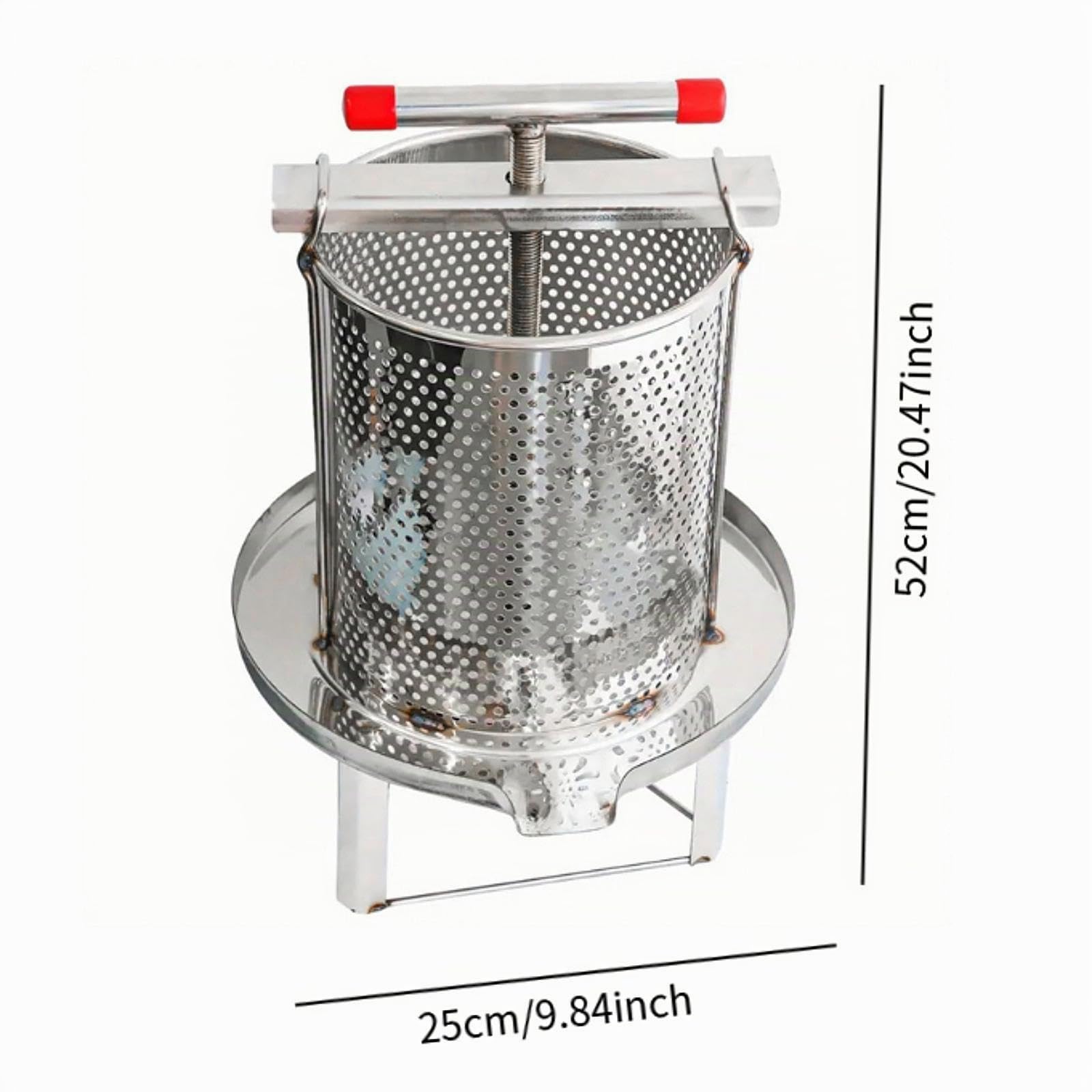 Milageto Miel Pressoir Fruit Juicer Juice Multifonctionnel Fumpling Press Press Équipement d'extraction du Miel pour Parties Cafe Restaurant Home, B
