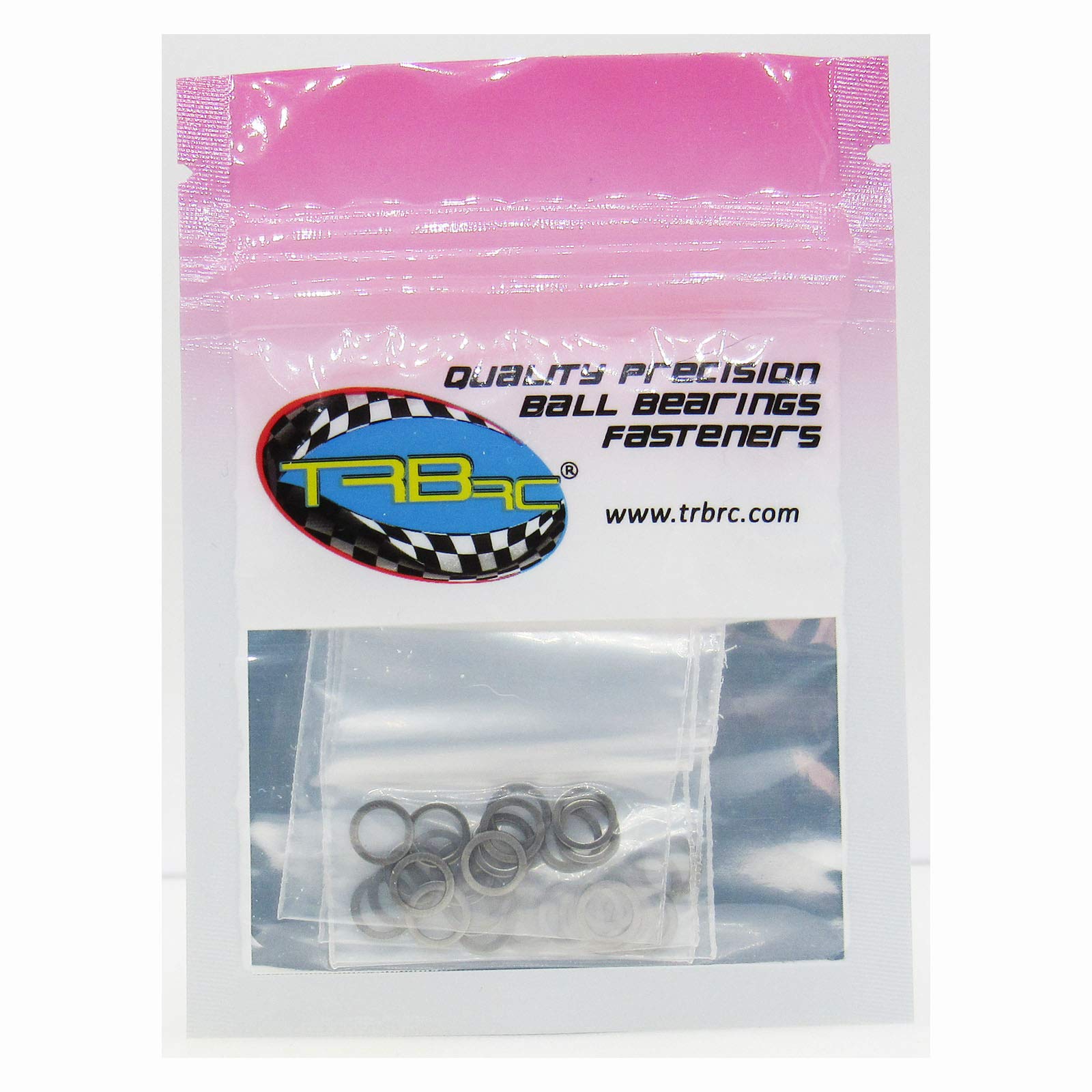 Shim.Craft T.G.F/Shim.Board×2/T.G.F.-Bag TRB RC M5x7mm Dia. Steel Shim Pack 10ea 0.1, 0.2, 0.3, 0.5mm