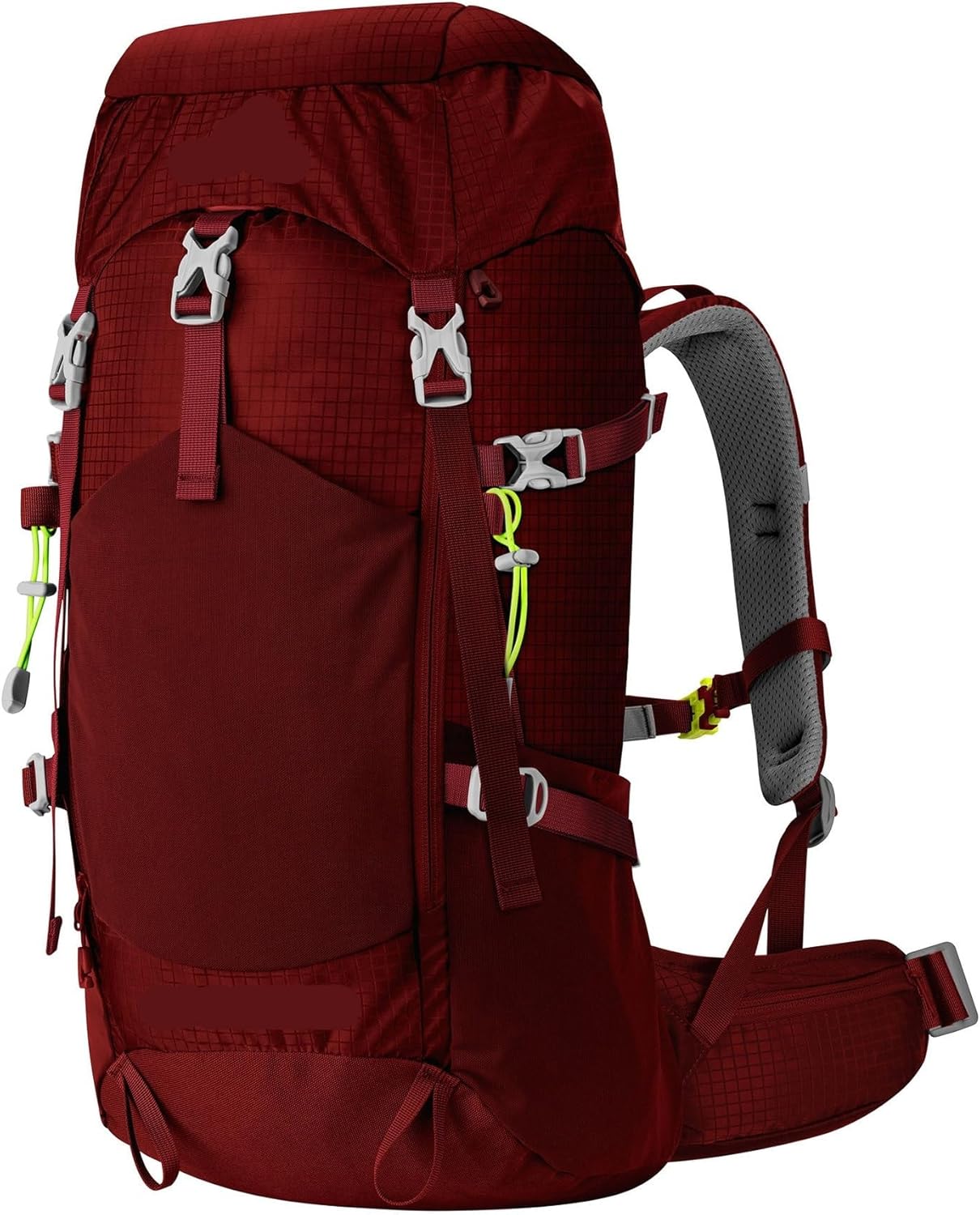 35L (30L+5L) Nylon Outdoor Backpack – Mountaineering Bag With Trekking Pole Storage For Travel(Dark green)