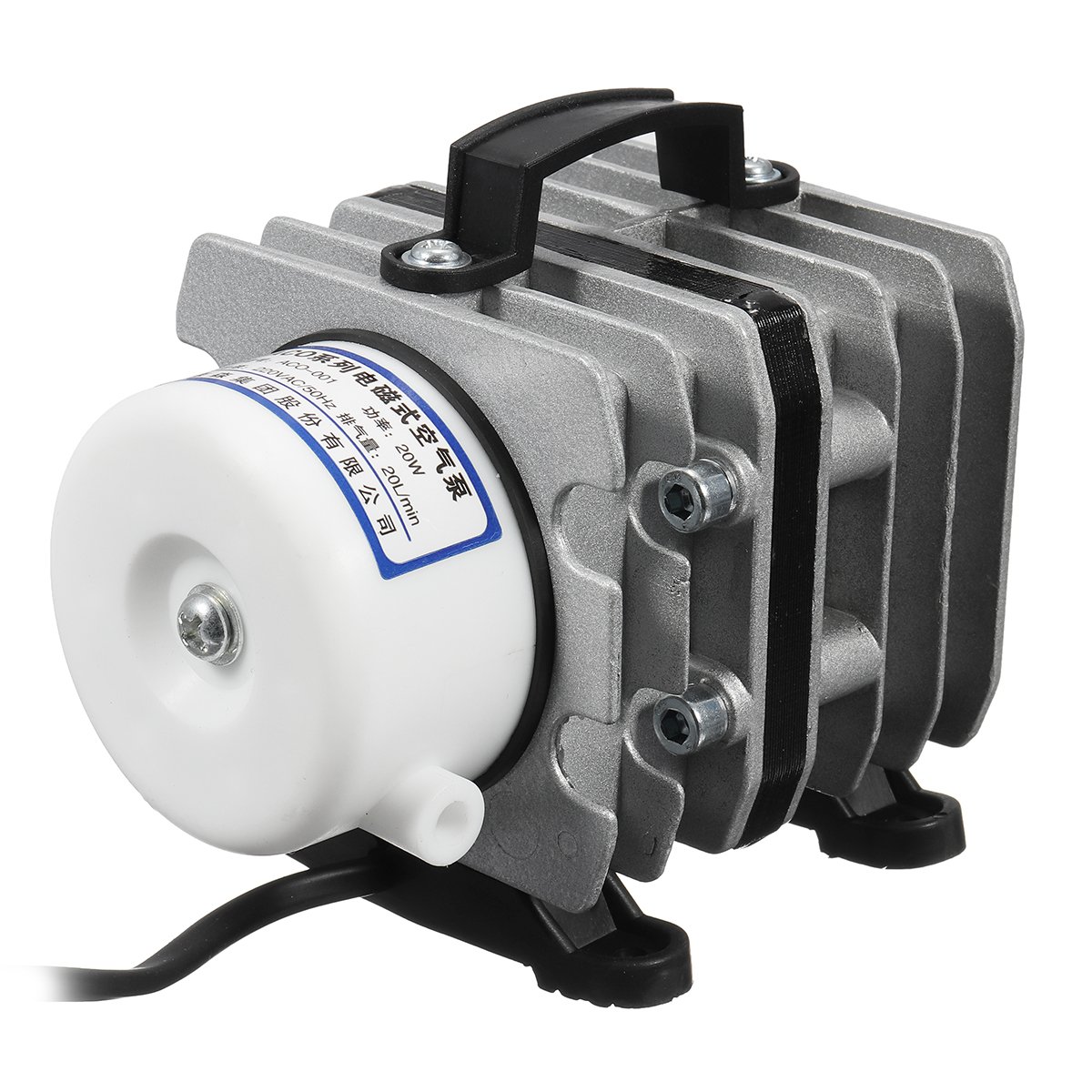 20W 220V Bomba De Aire Bomba De Aire De Oxígeno Electromagnético Hidroponía Acuario Estanque Tanque De Peces