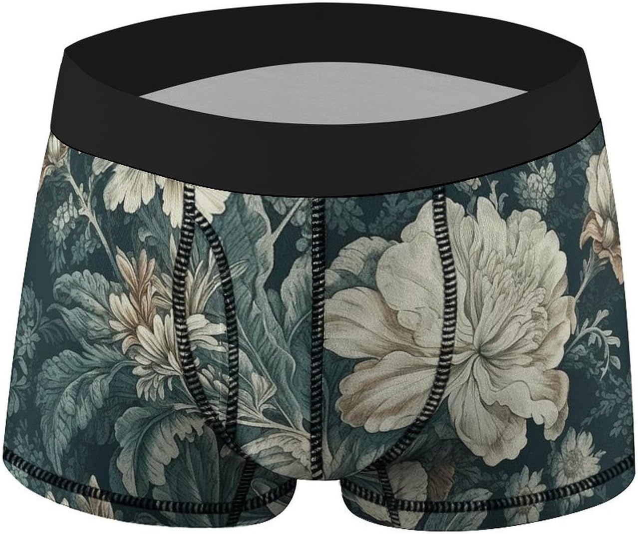 Flowers Mens Boxer Briefs Short Breathable Underwear Trunks Soft Moisture-Wicking Boxer Shorts Novelty Underpants
