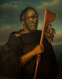 OMAiiiRTi Famous Art Posters Print Canvas Paining Tamati Waka Nene by Gottfried Lindauer Artwork Oil Painting for Home Decor 60x90cm