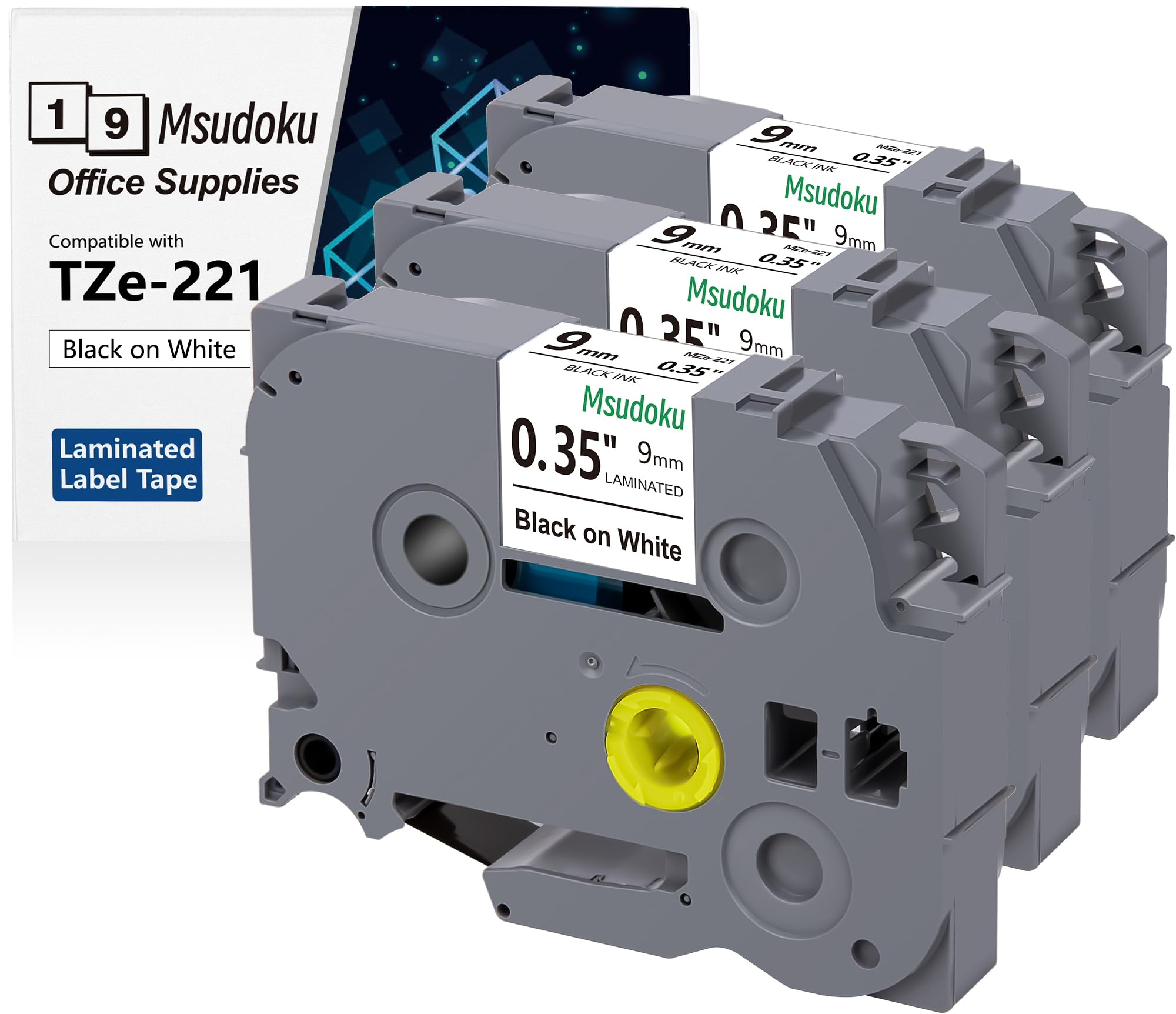 Nastro Brother Pt-h107 5 Nastri Laminati Brother TZe-231 12mm, Bianco Su Nero, Resistenti All'acqua E Agli Agenti Chimici Nastri Brother P-Touch - Foto 10