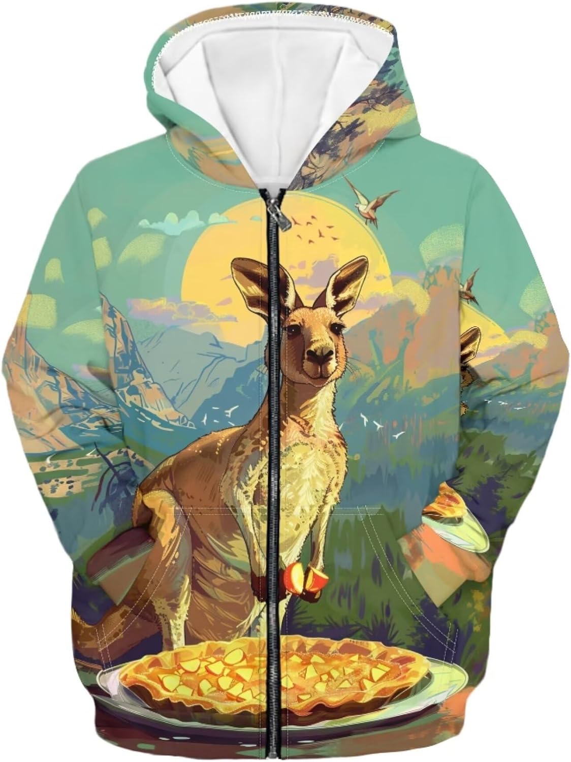 Hoodies for Boys Cool Graphic Zip Up Hoodie Soft ComfyHooded Sweatshirt Kids Long Sleeve Casual Fall Spring Jackets