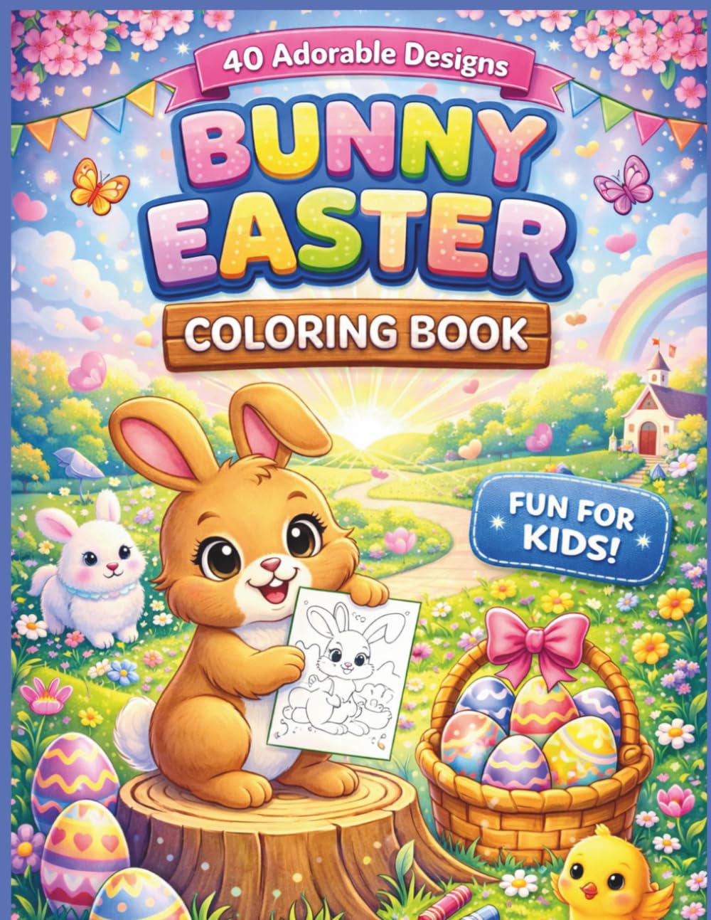 Bunny Easter Coloring Book