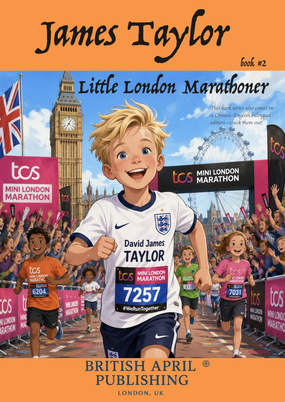 British April Publishing® James Taylor: Little London Marathoner - Kids Early Reading Delightful Picture Book (#2): Spark Curiosity & Build Vocabulary ... Stories (Kids Early Reading Picture Books)