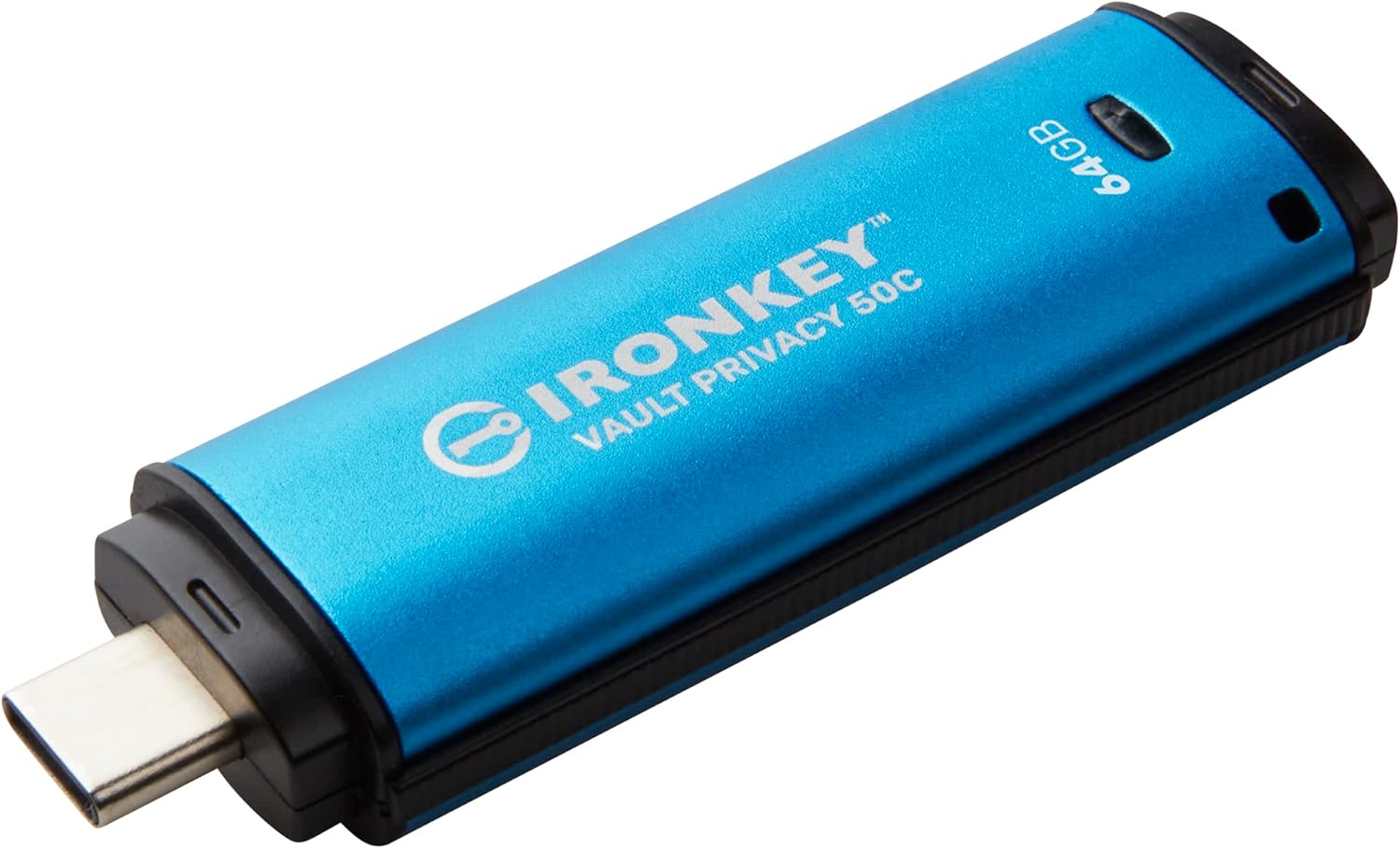 Kingston IronKey Vault Privacy 50 128GB Encrypted USB | FIPS 197 | AES-256bit | BadUSB Attack Protection | Multi-Password Options | IKVP50/128GB