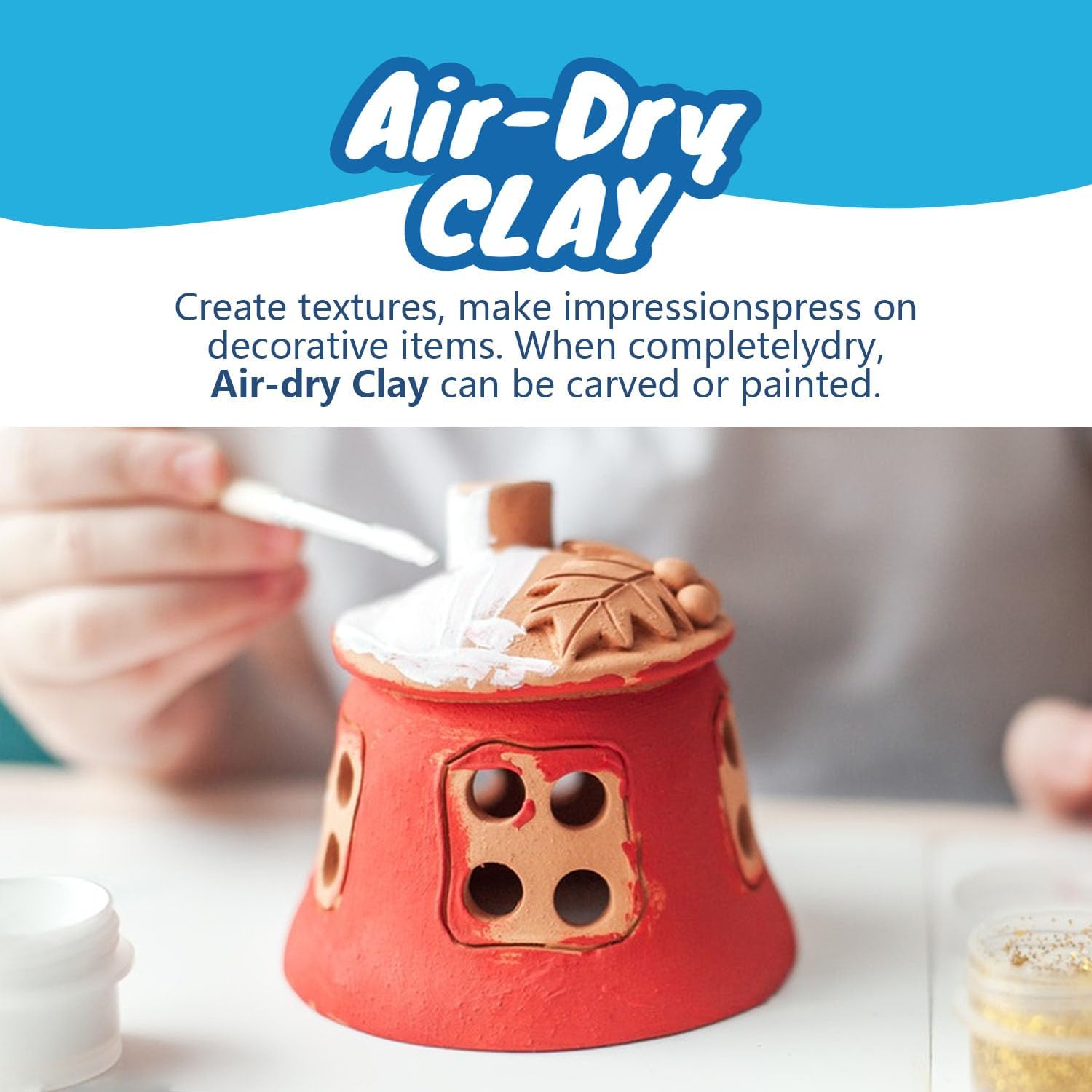 REALART 11LB/10PCS White Air Dry Clay for Adults Airdry Clay Air Dry