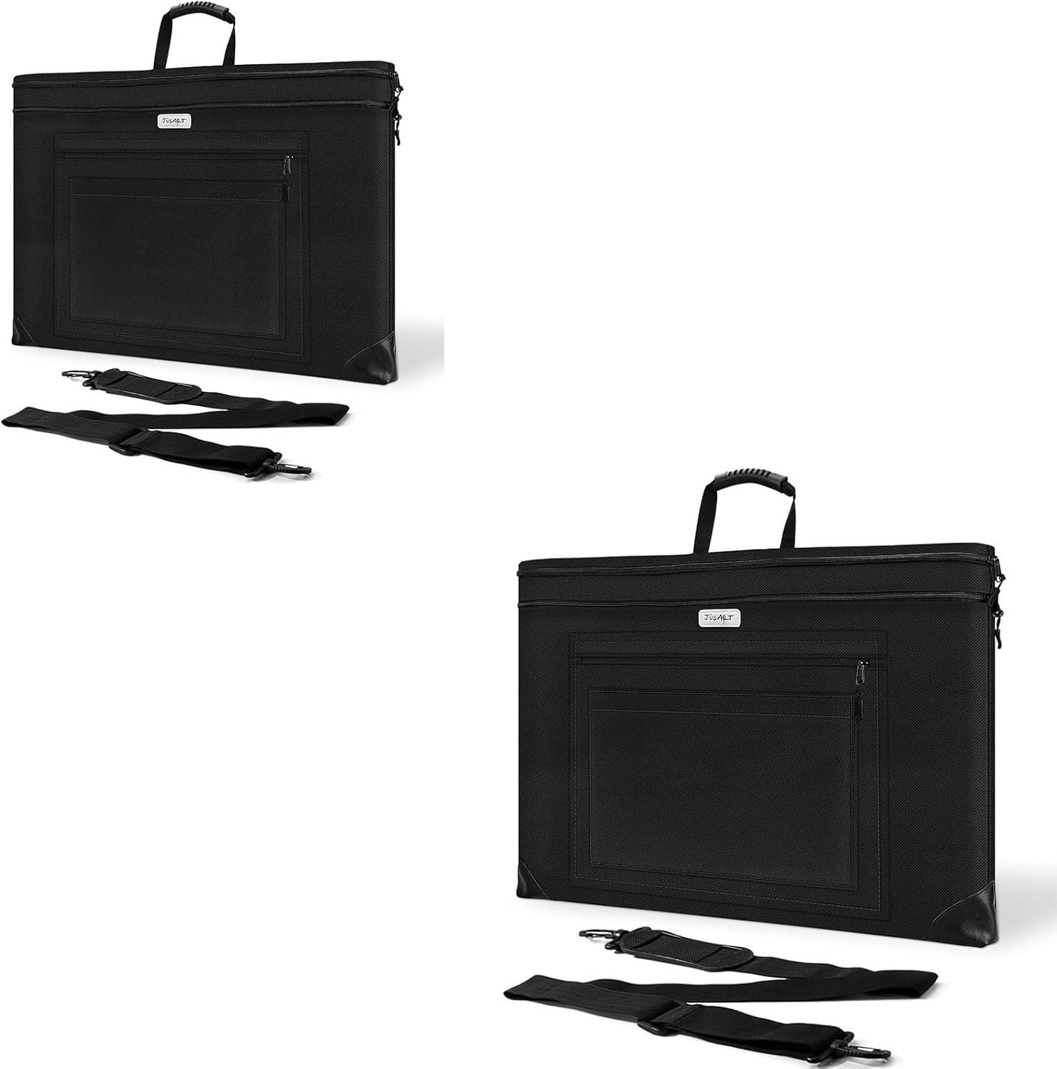 JusArt Art Portfolio Bag 20 * 26 + 24 * 36 Light Weight Portfolio Folder Case with Adjustable Shoulder Strap