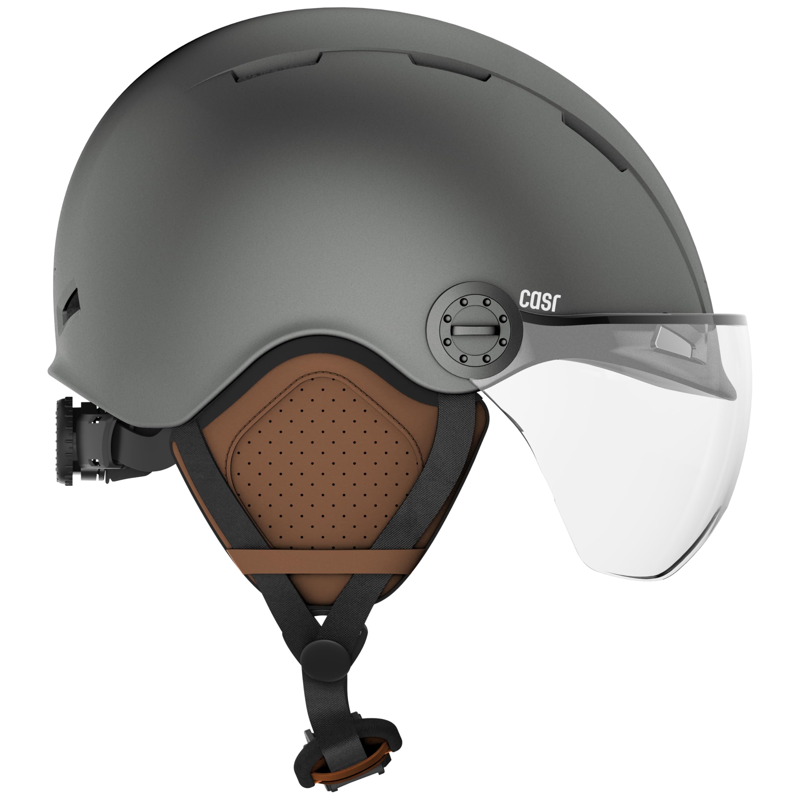 CASR Helm in beschermstijl, groen, maat L, schokbestendig, ademend, duurzame en gemakkelijk te wassen, afneembare accessoires, verstelbare maat