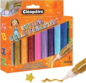 Steowsey Lot de 18 stylos à encre gel pailletée colorés pour l'écriture et le dessin d'adultes