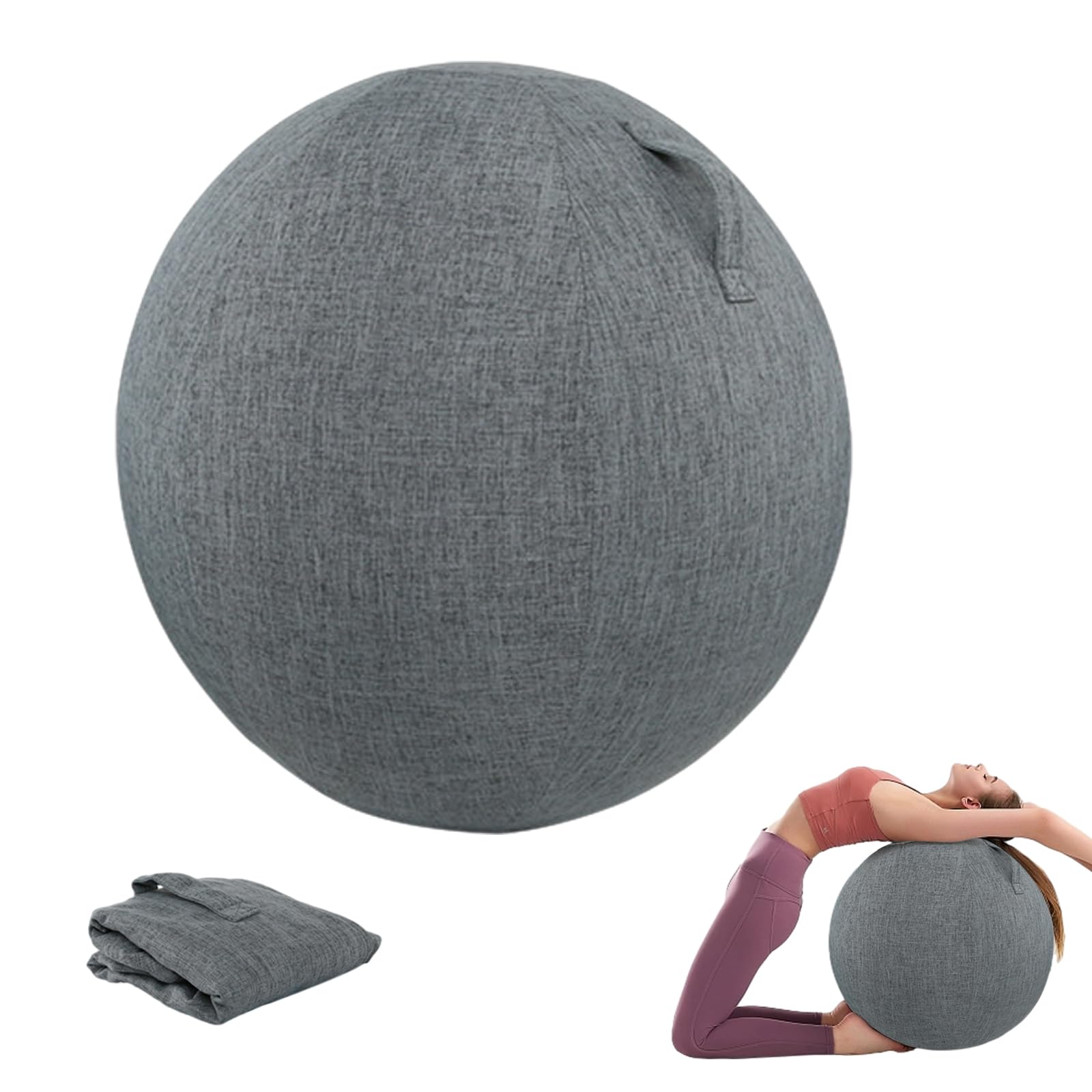Housse de Protection pour Ballon Bureau 65CM/55CM, Housse Ballon Gym Housse, Ballon Yoga Durable Anti-Saleté Housse, Housse de Protection Antidérapante(Aucune Balle Incluse)