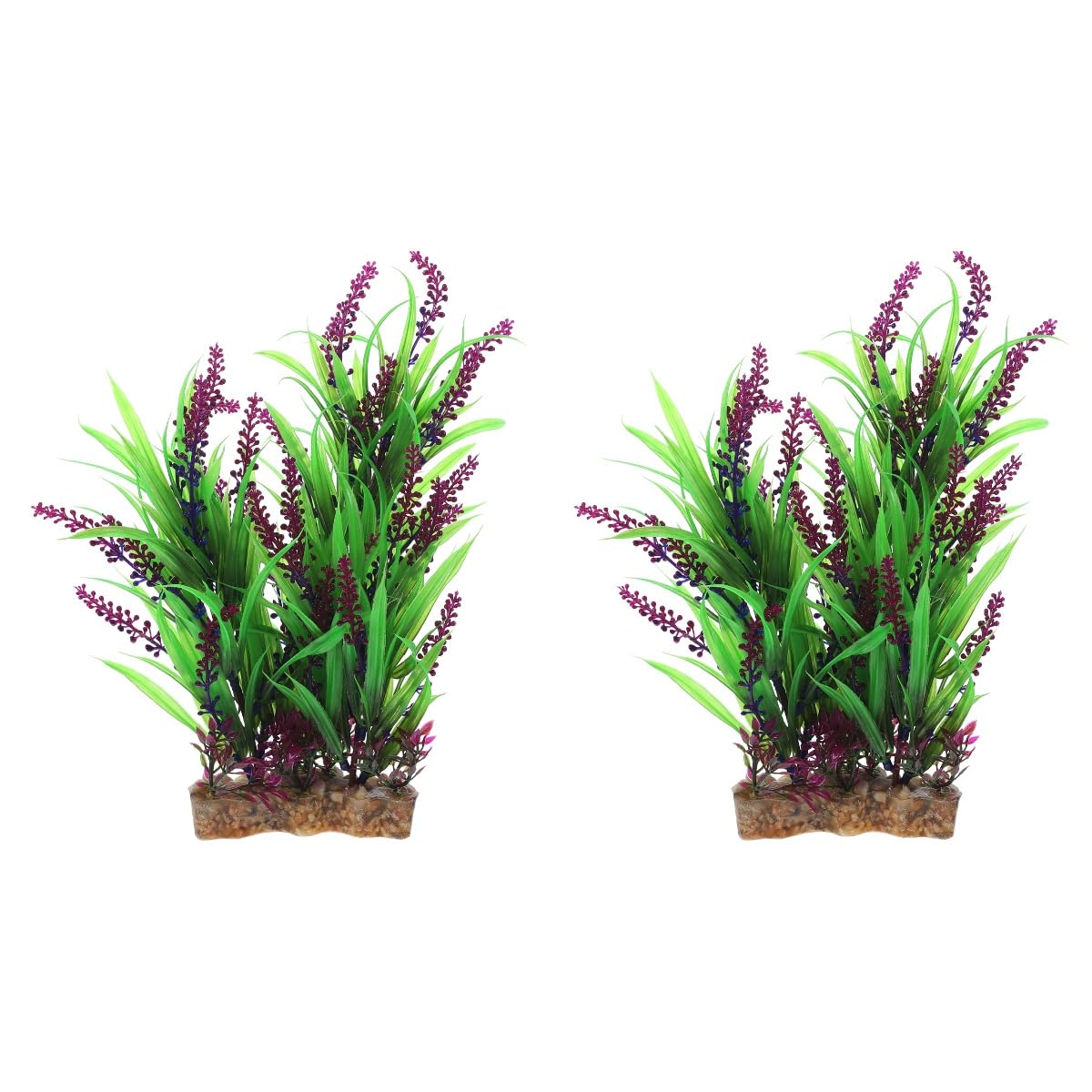 Plantes aquatiques artificielles pour bocal à poisson et fausse herbe