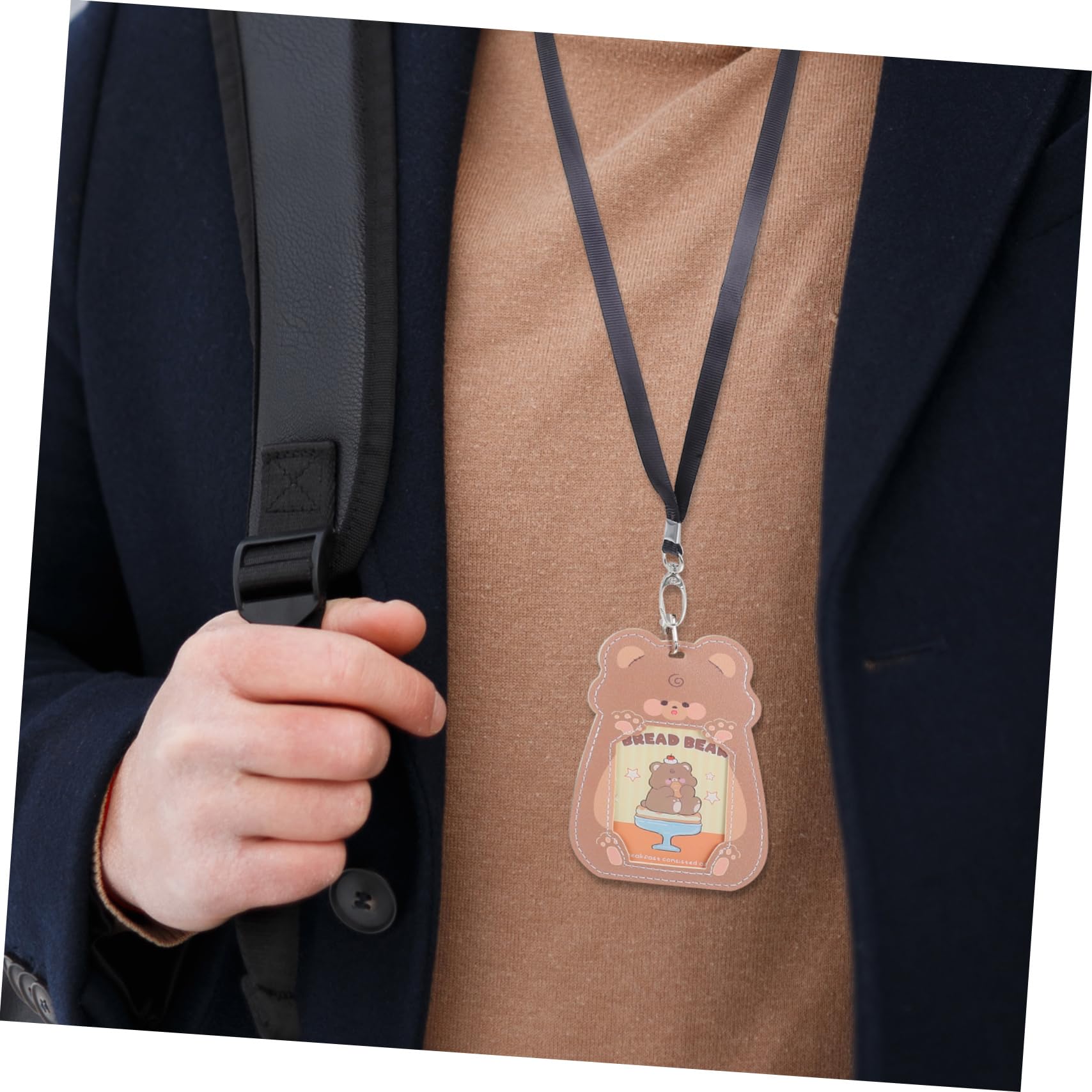 50pezzi Cordino Porta Badge in Corda Piatta con Clip per Badge Identificativi Tessere da Ufficio Leggero e Resistente