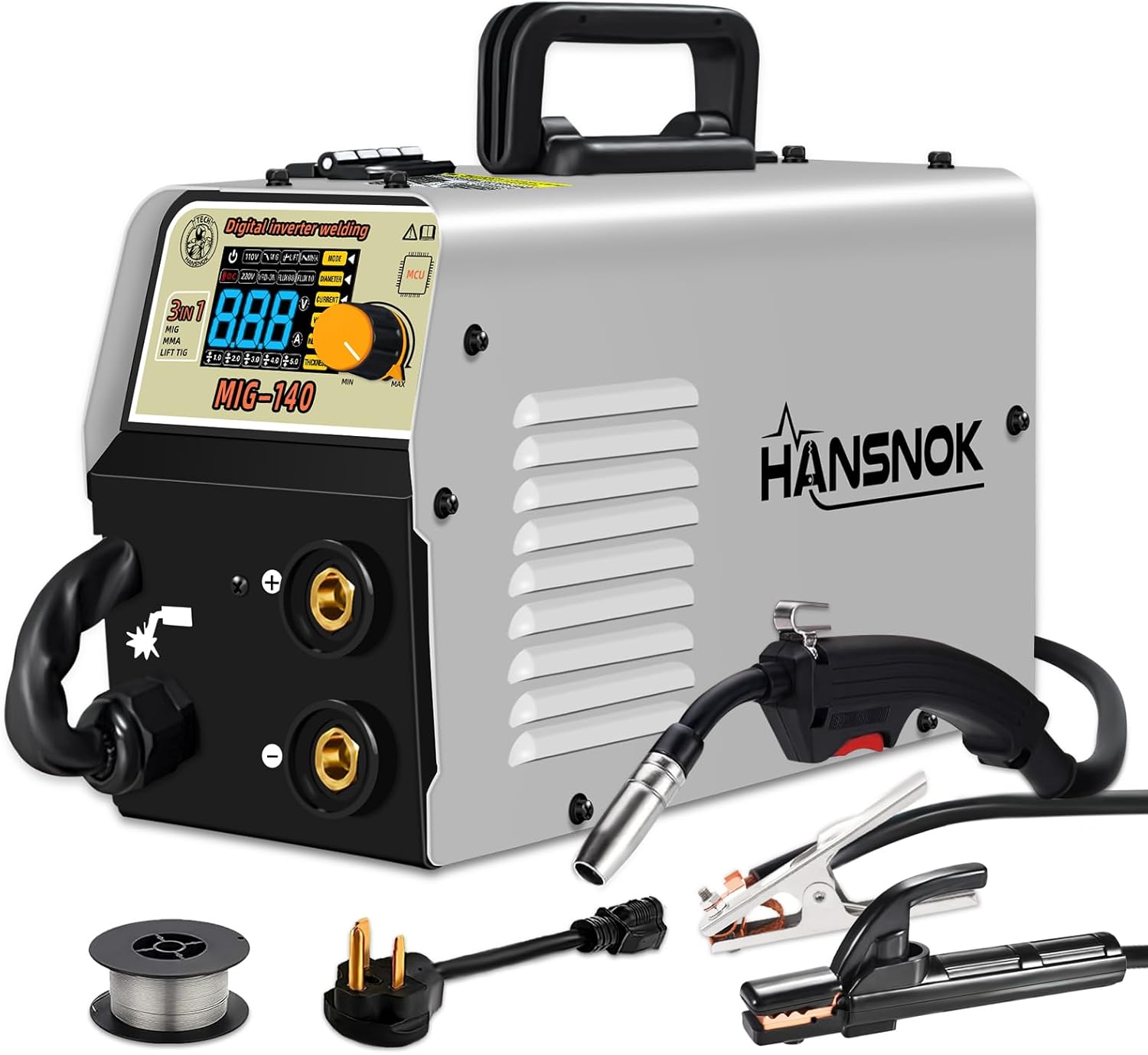 Compact and Versatile Hansnok 140A MIG Welder