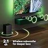PHILIPS TAB5309 Soundbar 2.1 مع مضخم صوت لاسلكي واتصال DTS غامر Virtual: X Audio Technology - 240 W Max Power و Deep Bass و Bluetooth 5.4 وأربعة أوضاع EQ واتصال HDMI ARC و USB - رمادي غامق