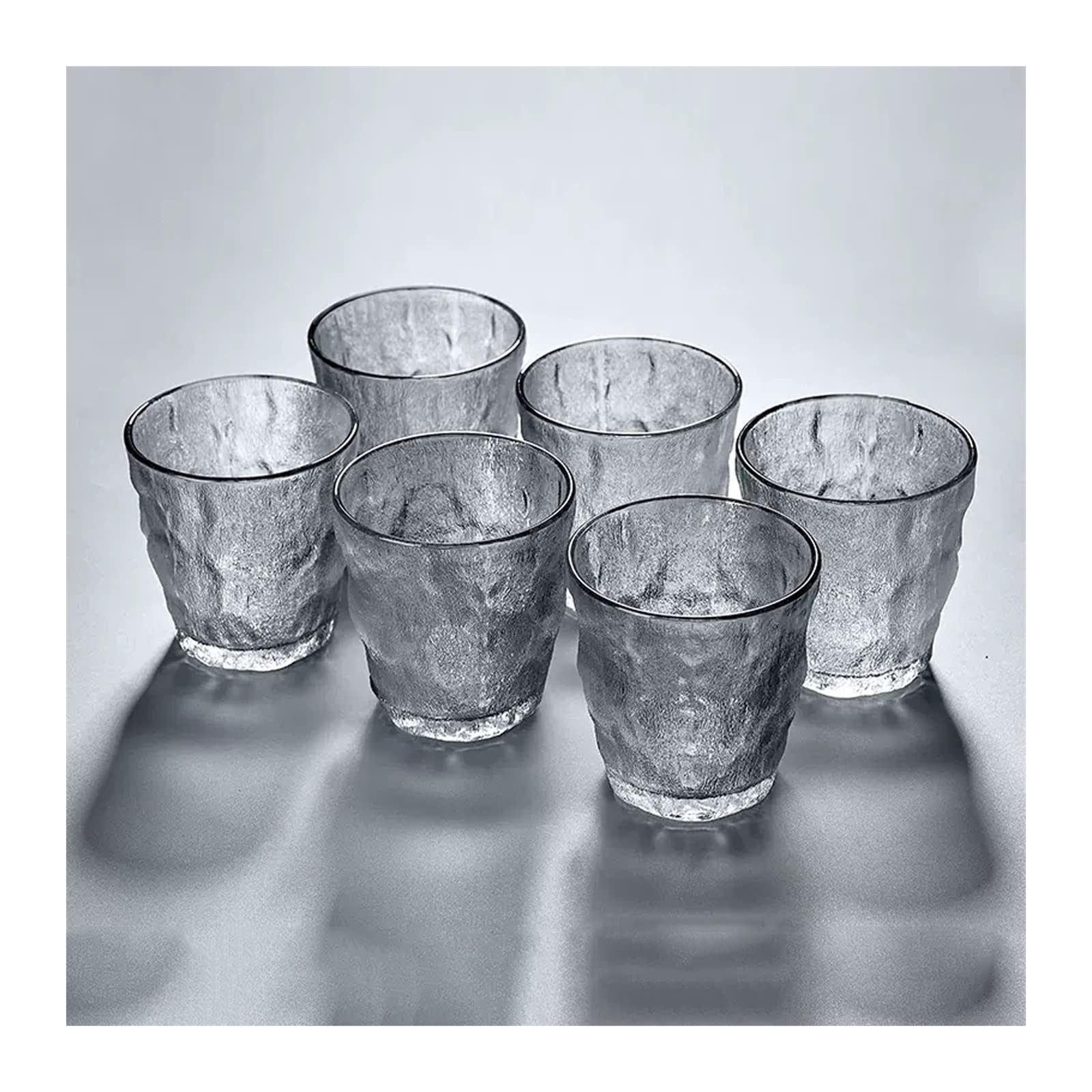 Verres en Cristal Lavés à la Pierre | Tasse en Verre et Verre à Eau