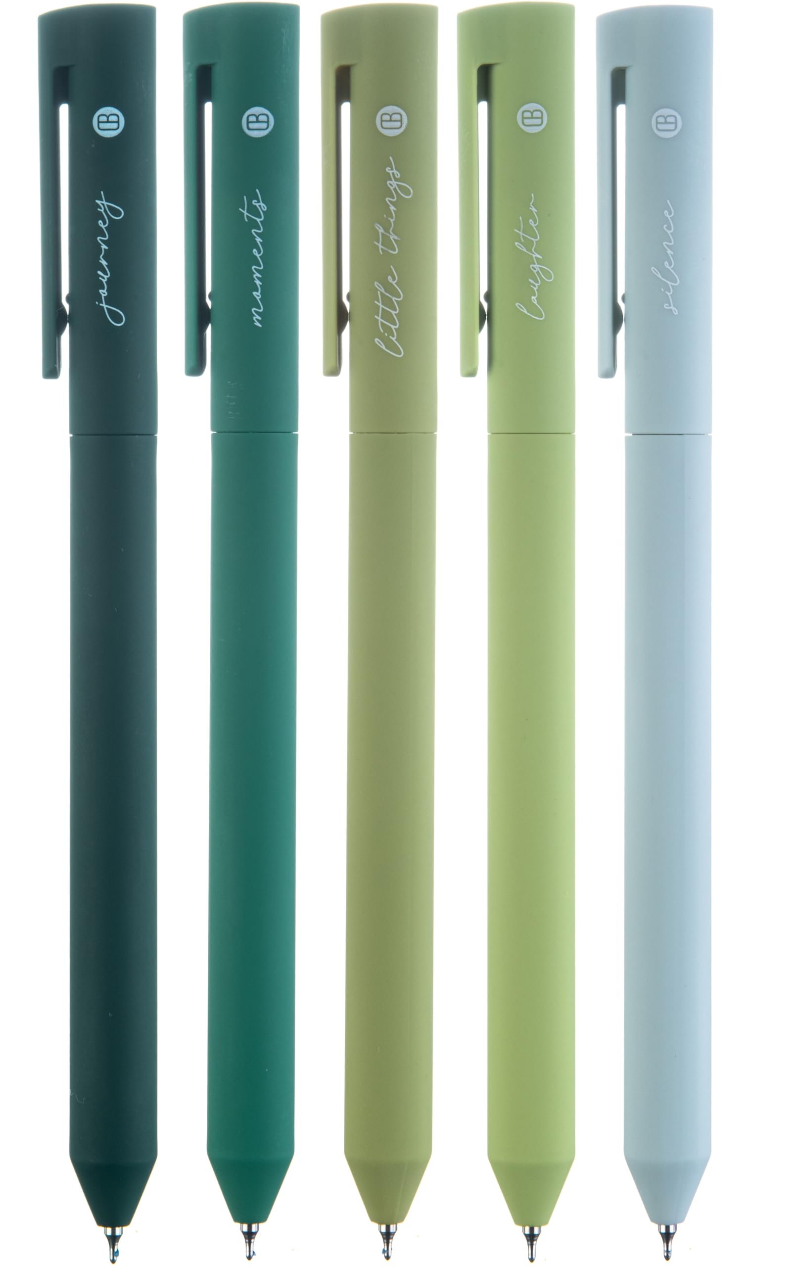 DIVERSEBEE Gel Ink Pens Assorted Colors, 0.5 mm Fine Point (Green)