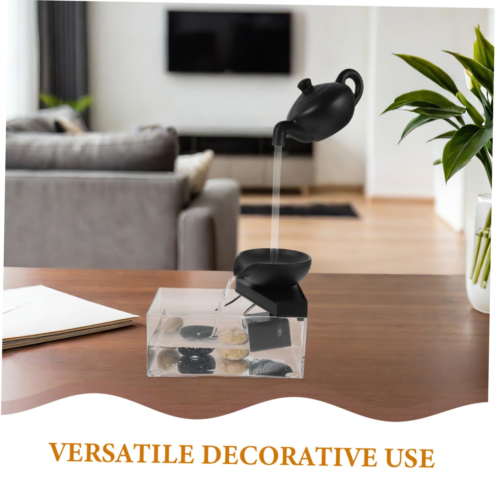BESTonZON Fontana d Acqua Per Interni Boccia Per Pesci Accessori Per Acquari e Decorazioni Da Tavolo Per Ufficio e Camera Da Letto