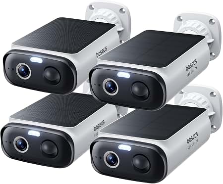 Amazon.com: Baseus Solar Security Cameras Wireless Outdoor S1 Lite