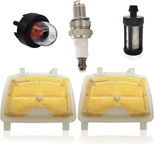 2x Air Filter Spark Plug Primer Bulb for Stihl MS171 MS171C MS181 MS181C MS211 MS211C Chainsaw 1139 120 1602