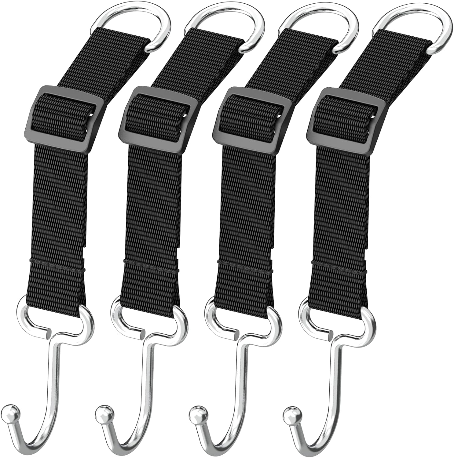 Auto Haken KopfstüTze, Auto Taschenhalter, Auto ZubehöR Innenraum, Car Accessories, Camper ZubehöR, Metallhaken Einstellbare LäNge, 4 Stücke - Amazon product rated Grade B