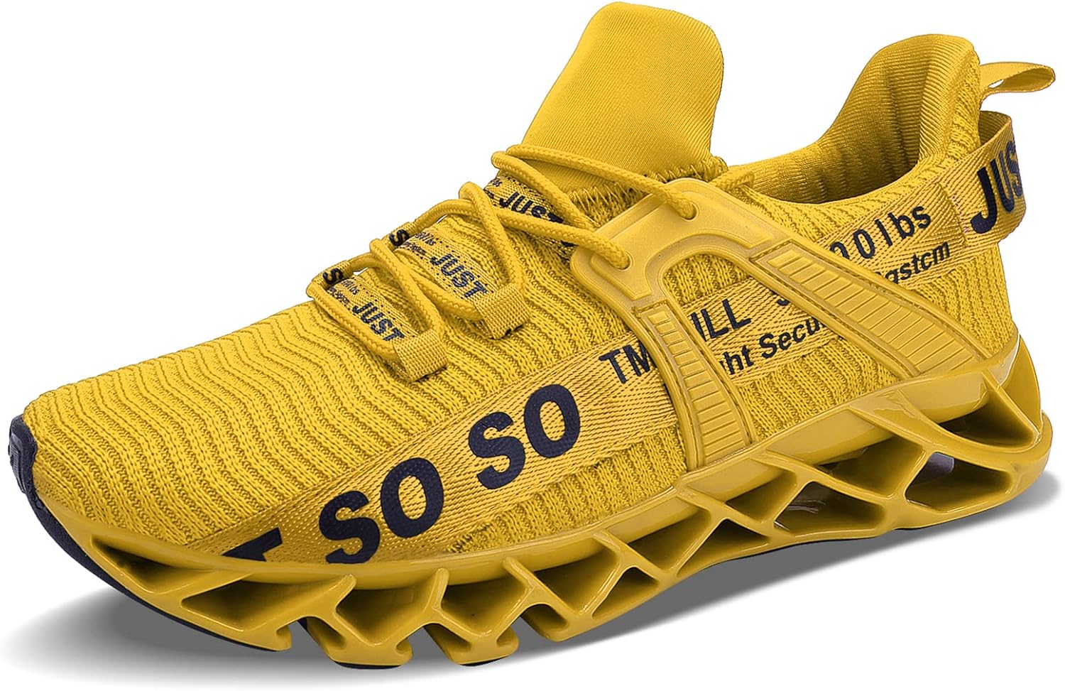 COKAFIL Mens Running Shoes Walking Athletic Blade Tennis Shoe 9 5yellow