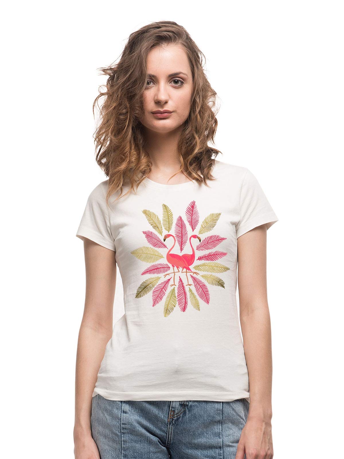 THREADCURRYWading Beauty | Feminist Love Pattern Fantasy Art Cotton Printed Creative Tshirt for Women