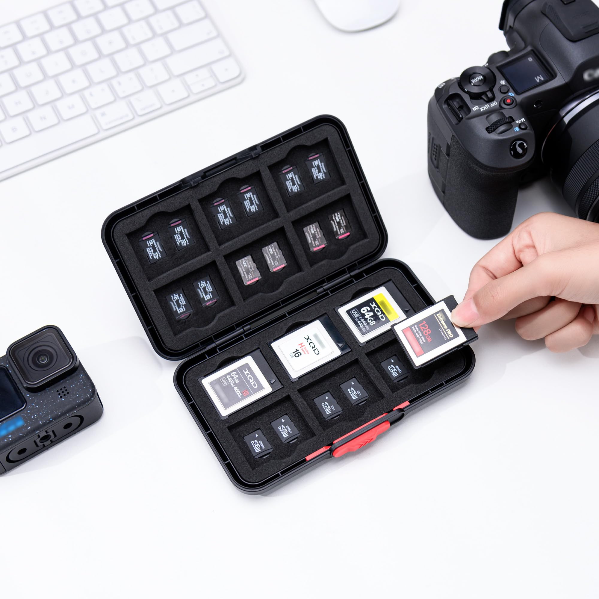Amazon.co.jp: 【スライドオープン式】36スロット メモリーカード 