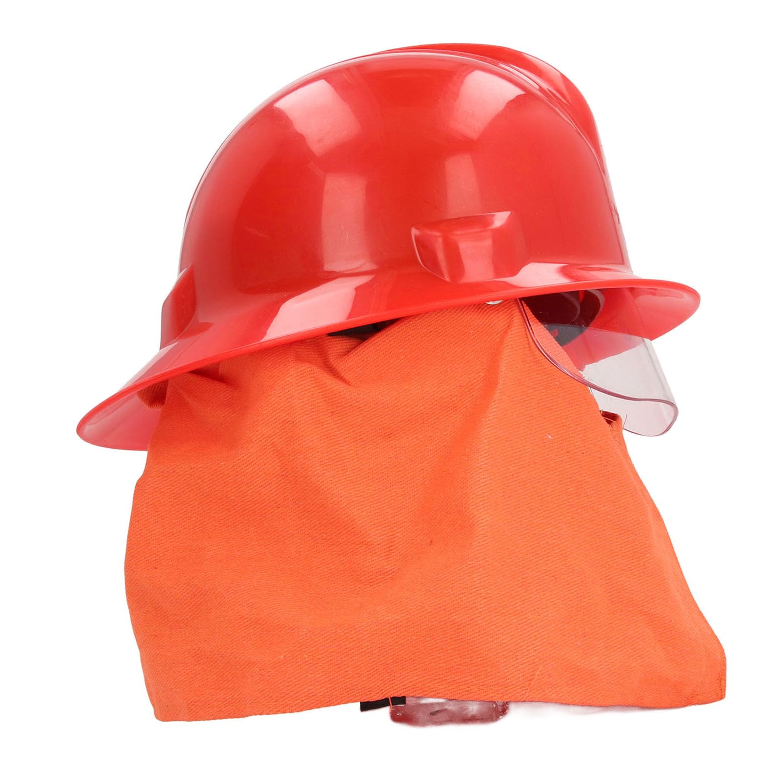 Natudeco Hard Hat Firefighter Helmet Shock Resistant ABS Fire Hat Emergency Rescue Safety Helmet with Fire Resistant Thermal Insulation Layer