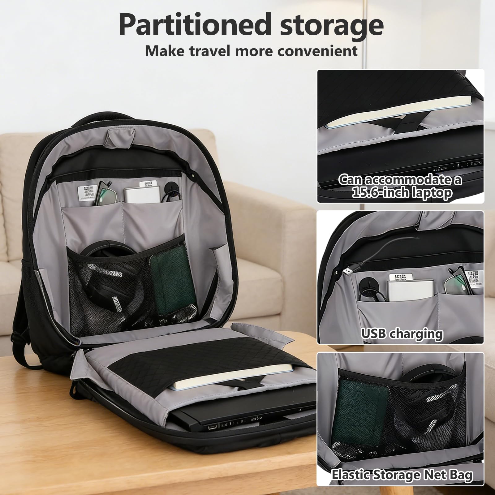 LED Mochila con Control Mediante Aplicación, Mochila Portatil avc Cubierta Impermeable, Pantalla Digital Programable, Alimentada por USB, Ligera y Duradera Mochila Trabajo para Hombres y Mujeres