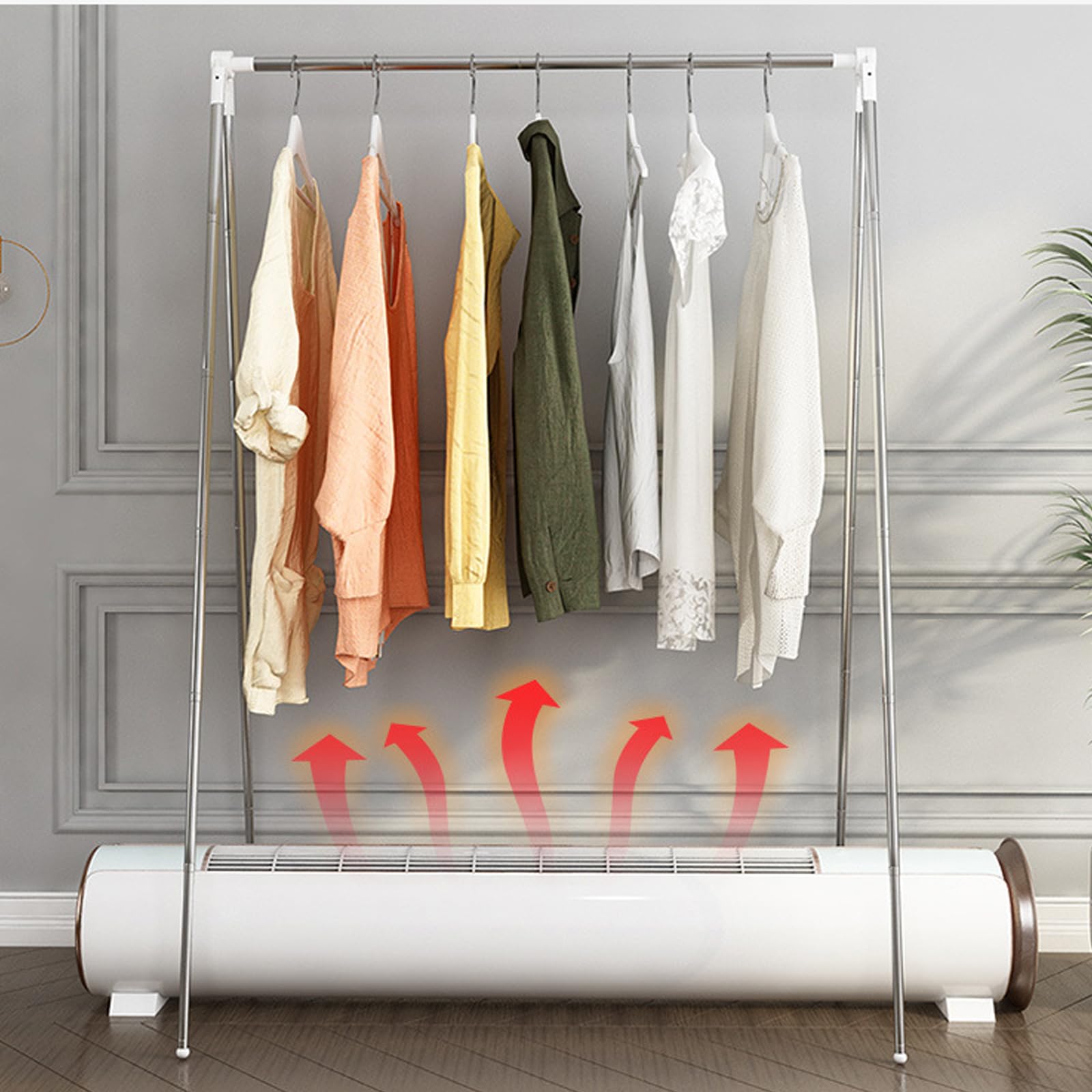 Appendiabiti pieghevole, in acciaio inox, 34-70 cm, regolabile, piccolo portabiancheria pieghevole, leggero e stabile per viaggi, campeggio, lavanderia, a casa, escursionismo