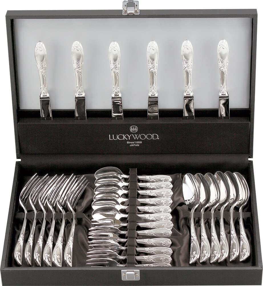 Amazon｜ラッキーウッド 〈パリ〉30pc.ディナーセットセット(6客用)(洋