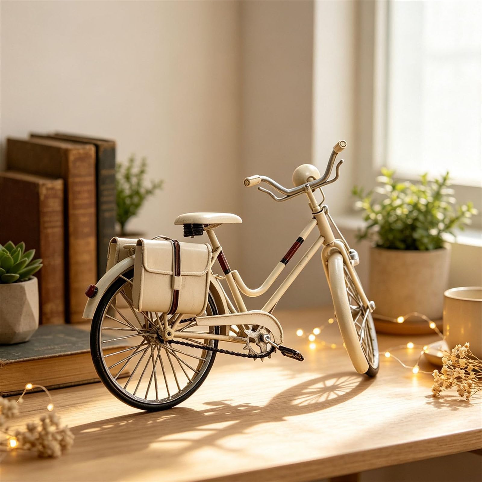 Generisch Eisen Fahrrad Display Ornament mit Rahmenkorbdetails für den