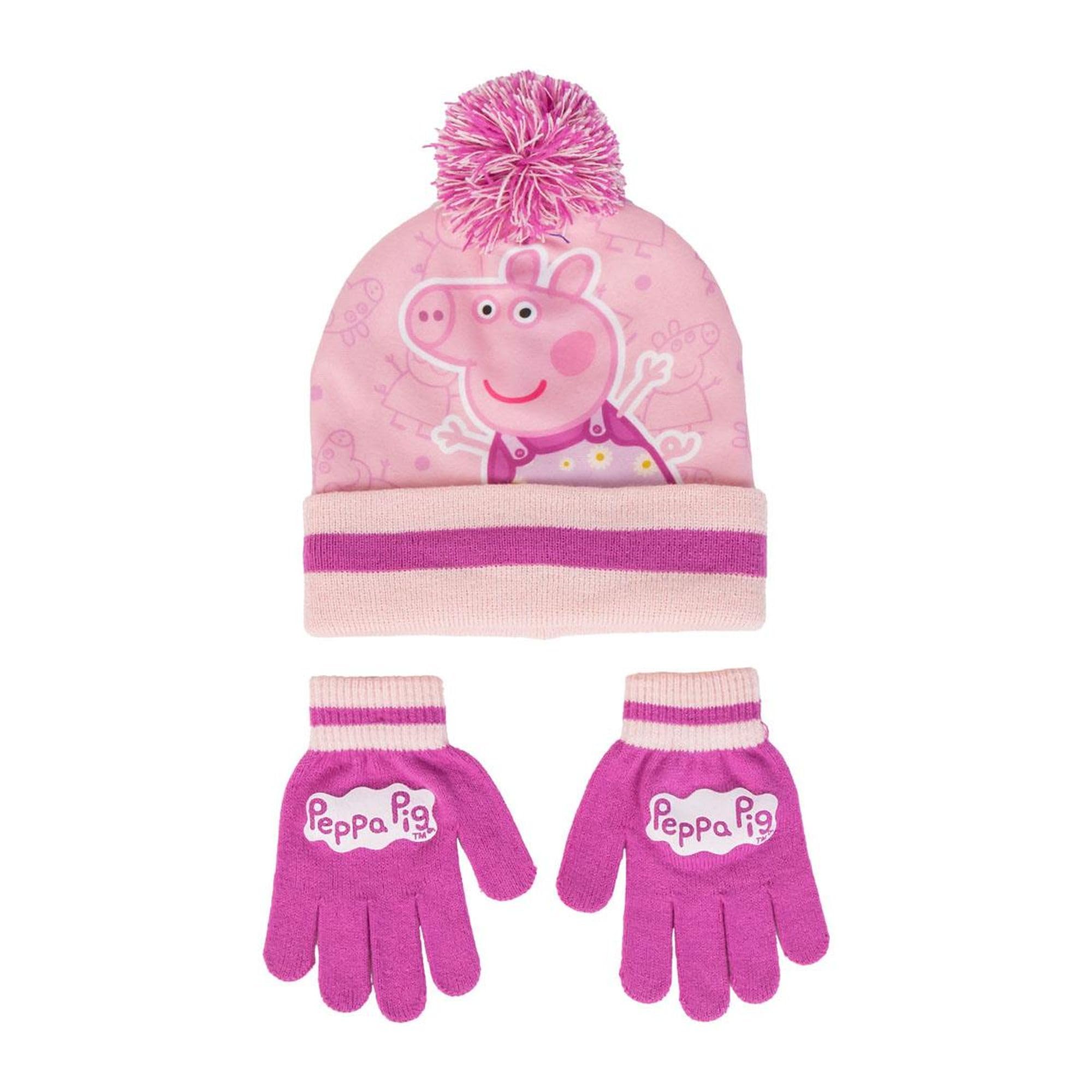Peppa Pig Gorro y Guantes CERDÁ LIFE'S LITTLE MOMENTS Diseño Divertido Invierno