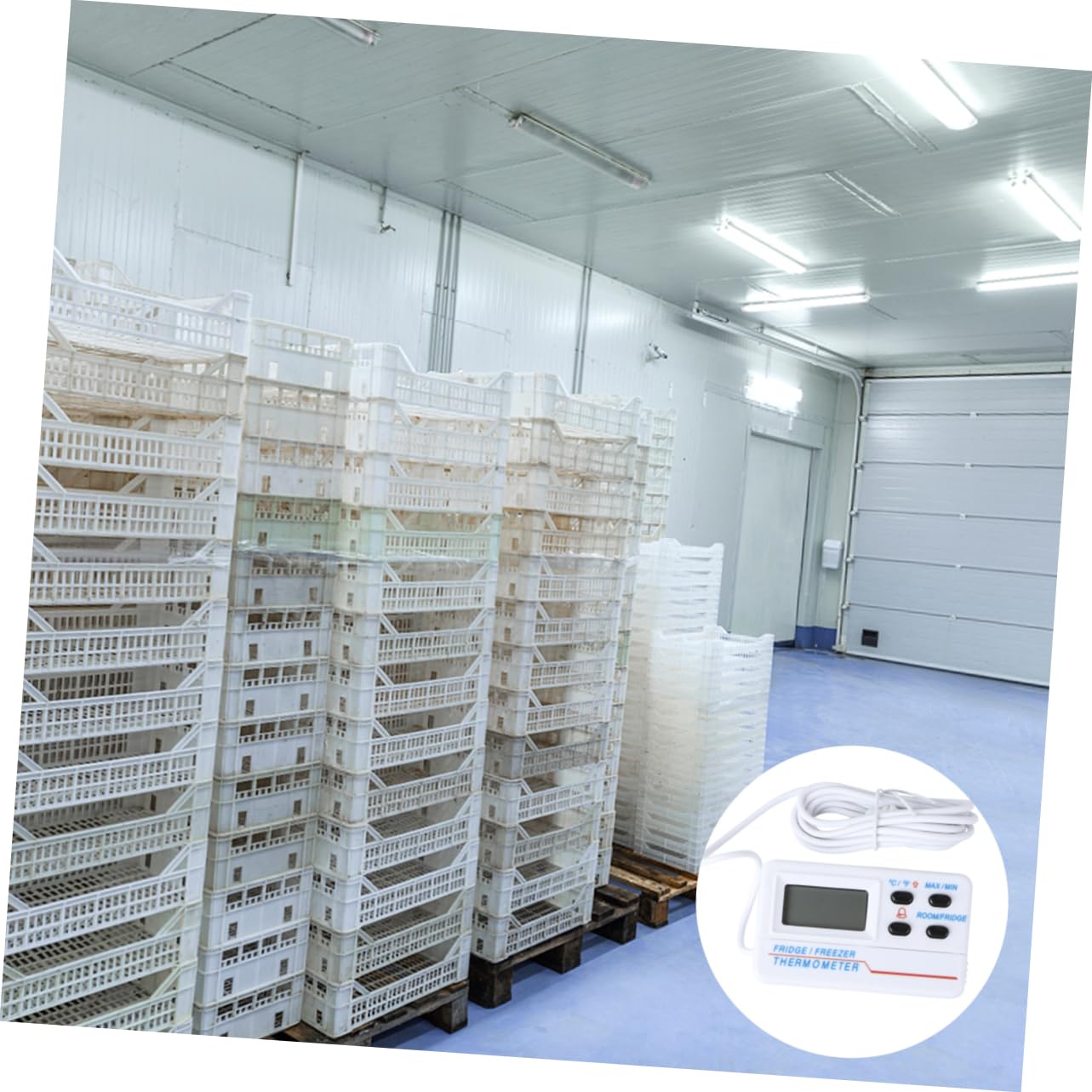 SHOWERORO 3 Pezzi Termometro Digitale in Plastica Con Allarme Di Temperatura Per Frigorifero E Congelatore