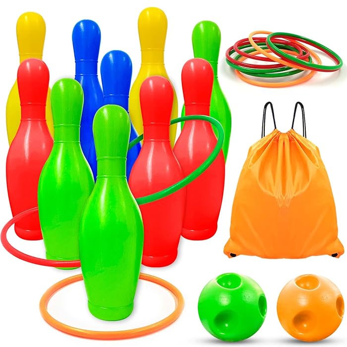 Buy Craft Spot! 2 in 1 Bowling Games for Kids, Bowling Pins Ball Set
