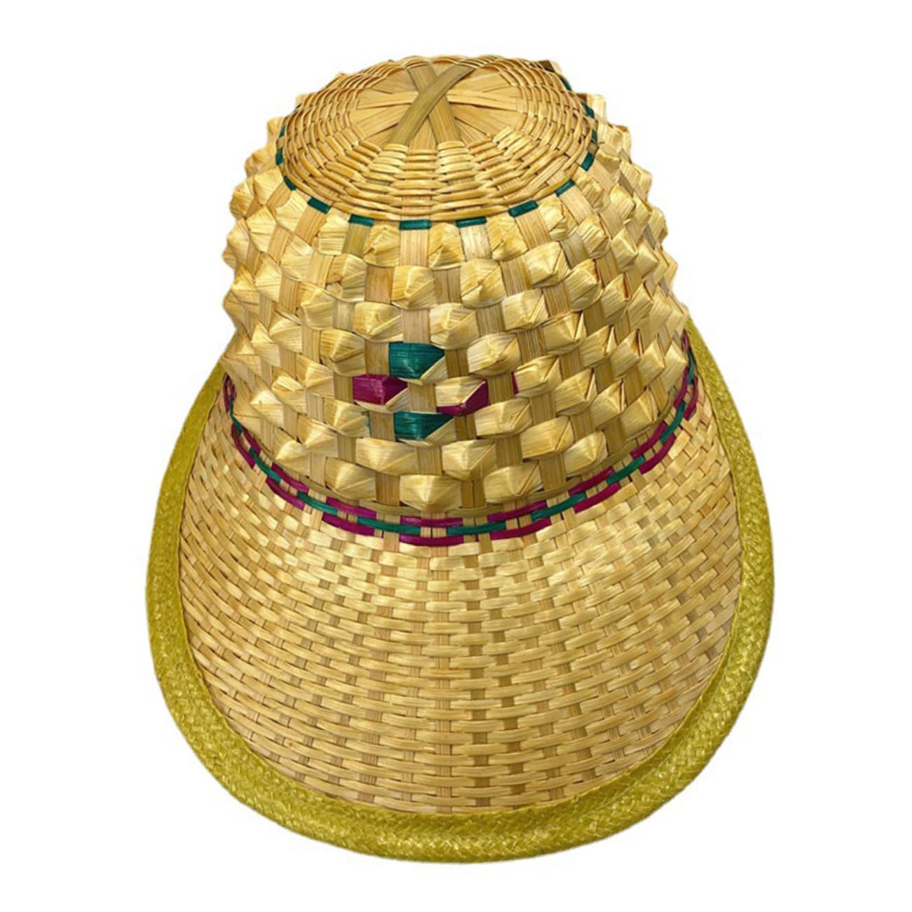 WOFASHPURET Oriental Asian Sun Hat Bamboo Weaving Pineapple Hat Men's for Sun Protection Outdoor Sports Multi