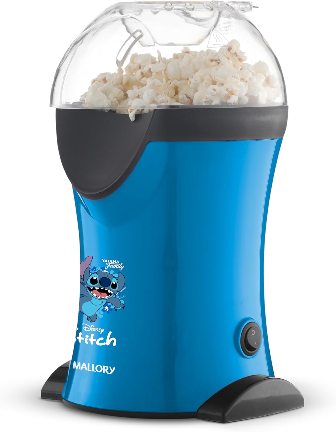 Pipoqueira Mallory Stitch – Pipocas Sequinhas e Sem Óleo, Bocal Expedidor, Copo Medidor para Manteiga e Pés Antiderrapantes - 127V