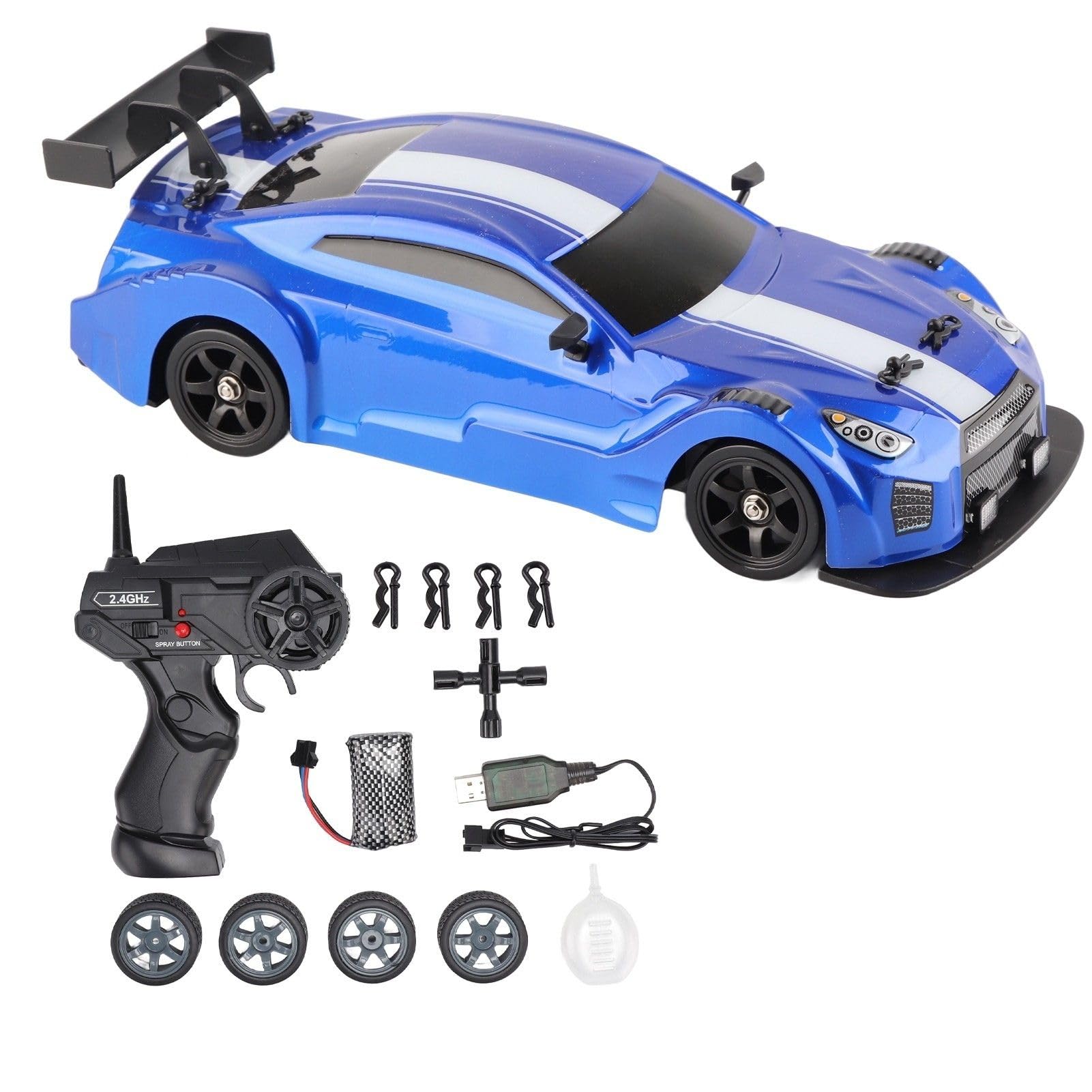 Auto Drift RC YUAN PLAN 1/24 2.4GHz 4WD Alta Velocità Arancione - Foto 2