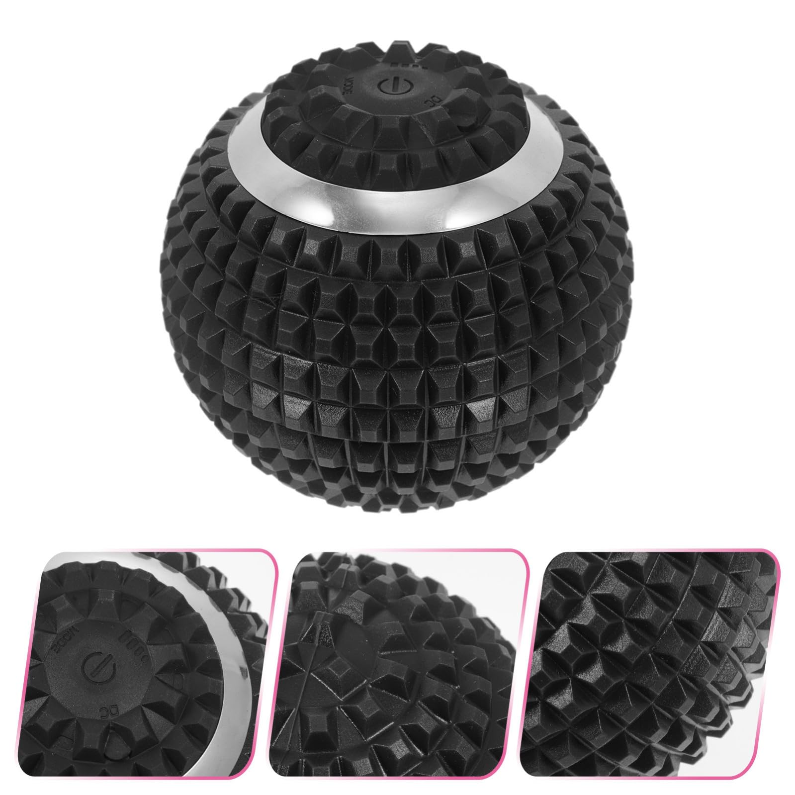 Healeved Palla Massaggio Elettrica per Piedi e Tessuti Vibrazione, Sfera Abs per Rilassamento Muscolare e Recupero, per Viaggi e Campeggio
