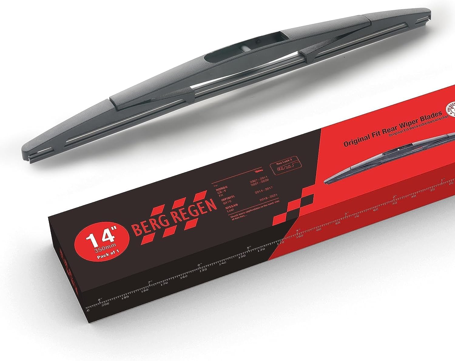 Limpiaparabrisas trasero, repuesto 14-B para Subaru Forester 2022-2006, Impreza 2011-2004, Outback 19-05, Legacy 09-05, limpiaparabrisas trasero, 14