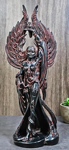 Miniatura 8 de Ebros Gift Diosa celta irlandesa de la guerra Morrigan, la reina fantasma, estatua de valquiria, contraparte de batalla, figura de batalla para