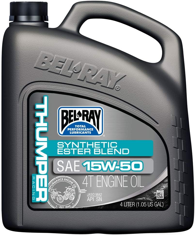 Bel Ray Lubricants 4 Lthumper Race Semi 4T 15W50 4L 99530-B4lw New
