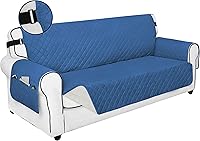 Vista 33 de PureFit Funda de Sofá Reversible Resistente al Agua para Sofá de Dos Plazas, Funda de Muebles Lavable a Máquina con Espuma Antideslizante y Correa